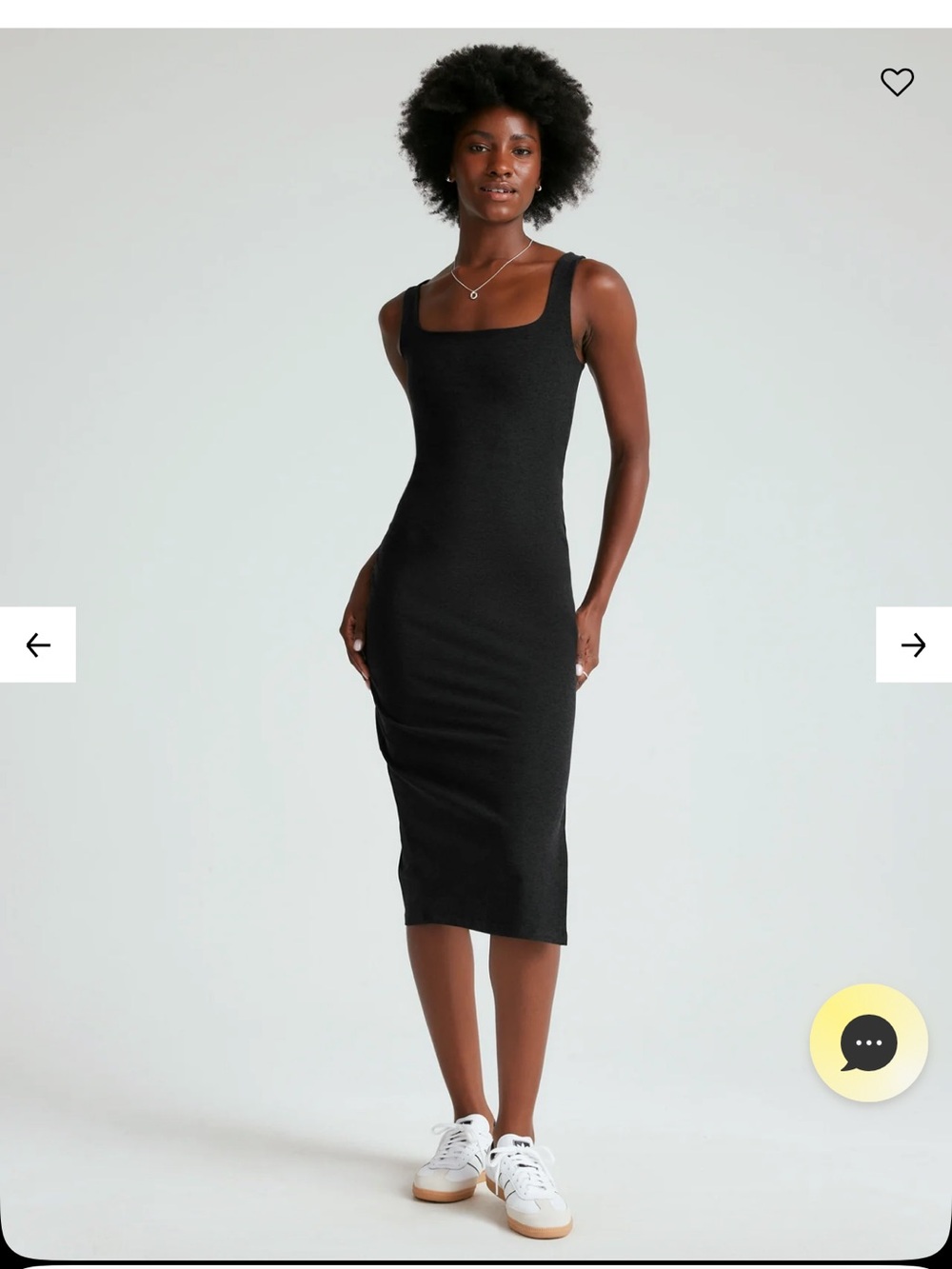 Beyond Yoga Spacedye Icon Midi Dress XS Black NWT